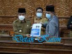 Ketua Dewan Pimpin Rapat Paripurna Ke 7 Penyampaian Awal RPJMD Bupati Kutim