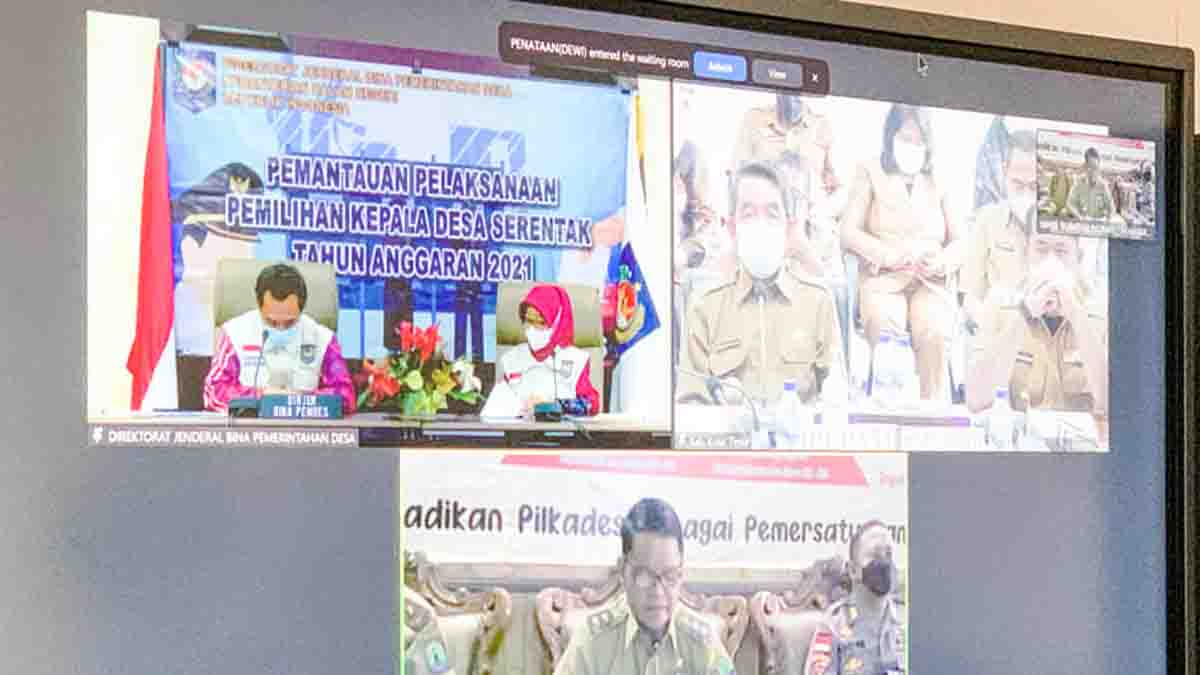 Bupati Pantau Pilkades Serentak 2021
